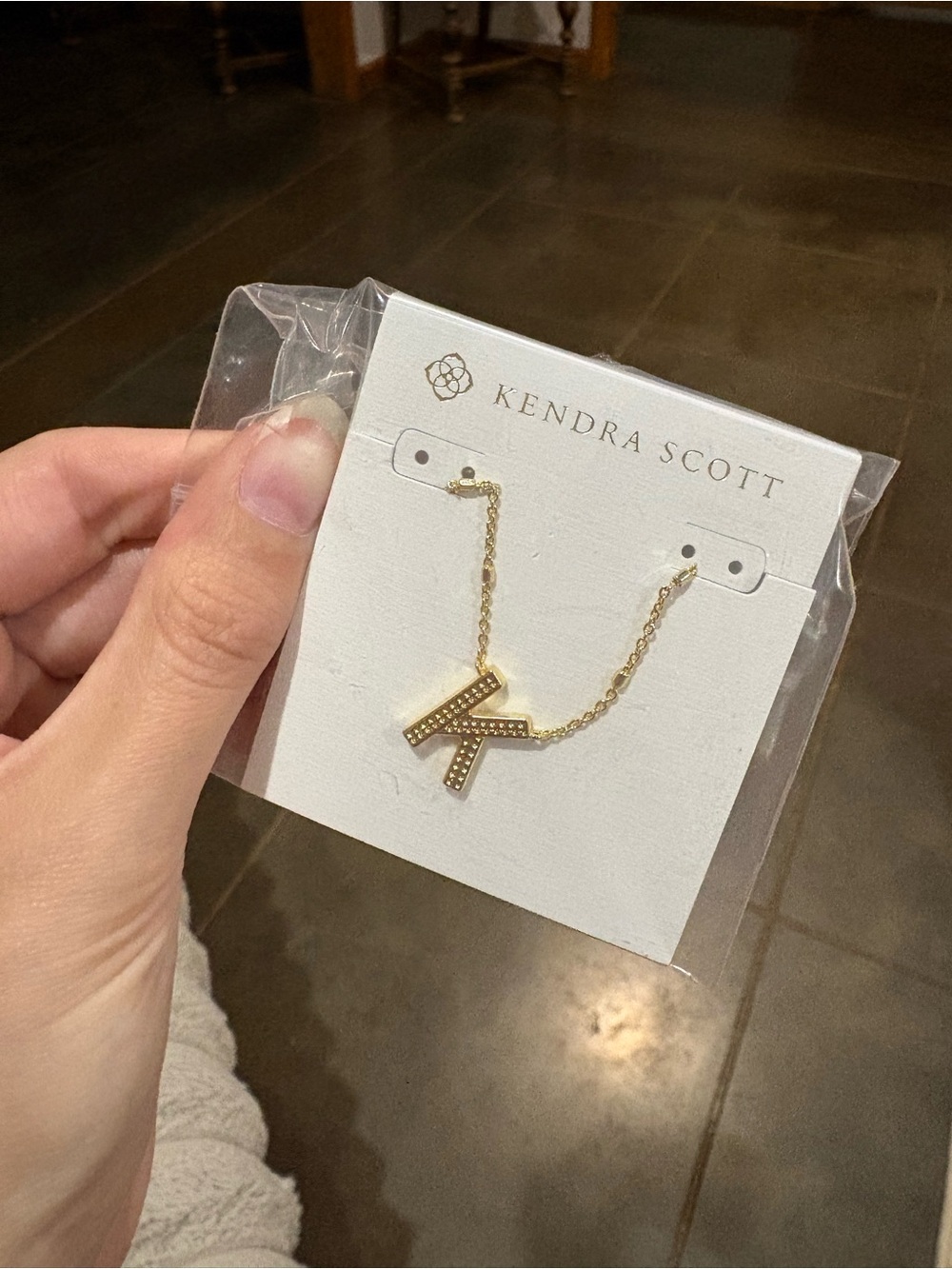 Kendra Scott Gold K Necklace NWT